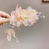 Atmosfera Doce Estilo Mori Estilo Desejo Puro Flor Lateral Gradiente de Pó Flor Grampo de Cabelo Novo Acessórios de Cabelo Versáteis para Mulheres