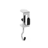 Gancho Doble Lateral para Escritorio de Estudiante Artefacto para Colgar Bolsas Sin Taladro Ajustable Desmontable Clip de Gancho para Mochila Colgador de Escritorio
