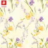 Tela Estampada de Alta Densidad de Algodón Tencel de 60 Hilos, Diseño Fresco y Floral, Tela para Vestidos de Mujer y Niña, Al por Mayor en Stock
