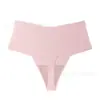 Tanga de Seda Hielo sin Costuras de Cintura Alta con Refuerzo de Algodón Puro Ropa Interior para Mujer Sexy Tallas Grandes Color Nude Deportivo Yoga Levantamiento de Glúteos Monopieza