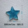 Brillo Estrella de Cinco Puntas Accesorios de Resina Pegamento en Crema Funda de Teléfono Pinza para el Cabello Parches DIY Adornos Brillantes de Estrella Materiales
