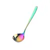 304 Cuchara Pequeña para Sopa Acero Inoxidable Cuchara para Fondue Shell de Sopa Cuchara para Ramen Cuchara Doméstica Cuchara Pública para Servir Sopa y Gachas