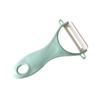 Cuchillo Pelador de Acero Inoxidable Cuchillo Pelador Plano Multifuncional Cuchillo Pelador de Melón y Frutas Pelador de Patatas Manzanas Cerámico Cuchillo de Fruta