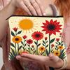 Bolsa Cosmética de Girasol Transfronteriza 2025 Multifuncional para Mujer, Bolsa Cuadrada Pequeña de Gran Capacidad, Bolsa Portátil para Artículos Pequeños, Bolsa de Aseo