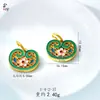 2026 Novo Pingente de Botão de Tulipa Dourado Antigo Banhado a Ouro Pingente Ruyi Vazado Pulseira de Pingente de Miçangas Artesanal DIY