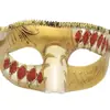 Máscara de cabeça chata de alta qualidade para atacado, Halloween, Carnaval, Dança Veneziana, xadrez multicolor vintage, máscara, pronta entrega