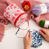 Bolsa Transfronteriza para Almacenamiento de Hilo, Bolsa Cubo Pequeña para Almacenamiento de Lana, Almacenamiento Portátil para Herramientas de Tejido, Cierre con Cremallera con Orificios, No se Atasca