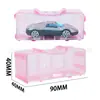 1:64 carro de liga a granel simulação carro esportivo modelo de carro pode deslizar brinquedo infantil ornamentos blocos de construção caixa de exibição transparente