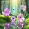 Figuras de unicornio lindas, coloridas y galvanizadas - adorables accesorios decorativos de bricolaje para paisajes en miniatura, interiores de automóviles y escritorios