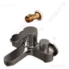Válvula Mezcladora de Ducha de Entrada Lateral Totalmente de Cobre Juego de Ducha Grifo Triple de Agua Caliente y Fría para Baño Interruptor Mezclador de Bañera