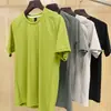 Camiseta de Manga Corta con Cuello Redondo para Hombre, Nueva, Transfronteriza, Comercio Exterior, para Verano, Fitness, Deportes, Running, Ropa Transpirable y de Secado Rápido