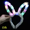 Orelhas de Coelho de Pelúcia Luminous com 14 LEDs Headband Estilo Outono e Inverno Pelúcia de Alta Qualidade Orelhas de Coelho Luminous Headband Piscante