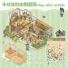 Pegatinas de Escena Miniatura Apilamiento Estéreo 3D Paisajismo DIY Decoración de Escritorio Hecha a Mano Material para Cuaderno Premios para Estudiantes de Primaria