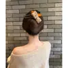 Pinza de Tiburón para el Pelo con Lazo de Felpa Estilo Chanel, Pinza para la Parte Trasera de la Cabeza, Pinza para el Pelo, Accesorios para el Cabello de Nuevo Estilo Otoño e Invierno