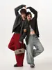 Cárdigan casual abotonado de bloques de color para hombre y mujer, suéter de punto Melard retro de moda para invierno, abrigo holgado para pareja