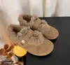 Zapatos Birkenstock retro versátiles para mujer, nuevo modelo de invierno 2026, zapatos slip-on de algodón para nieve cálidos con forro de felpa y peludos