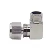 PL8-02 tuerca de bloqueo rápido de giro rápido niquelada en cobre conector neumático tipo 12-1/4l curvo 10-03 conector de ángulo recto de giro rápido para tubo de aire