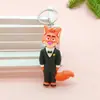 5611 # Chaveiro Zootopia 2 Pingente de Boneco Desenho Animado Acessório de Caixa Surpresa Raposa Judy Rato Nick Pingente de Presente
