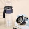 Tazas de Té con Separación de Té y Agua Cuidadosamente Seleccionadas, Vasos de Vidrio de Gran Capacidad para Oficina, Vasos Portátiles con Separación de Té y Agua, Tazas de Té