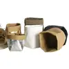 Bolsa de Papel Kraft Lavable Alemana con Logo Imprimible Almacenamiento de Brochas de Maquillaje Adornos para Macetas Bolsa de Almacenamiento de Piel de Vaca para Refrigerador