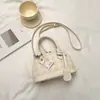 Bolso de Mano con Bloques de Color Transfronterizo para Mujer Nuevo Estilo 2026 Influencer Estilo Coreano Cuadros Elegante Hombro Único Cruzado Gran Capacidad Bolso Tipo Concha