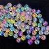 16mm acrílico UV chapeamento cor contas cor sólida imitação pérola redonda frisado feito à mão DIY pulseira colarinho acessórios