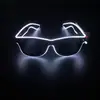 Gafas Ray-Ban con Luz LED para Navidad y Halloween, Gafas Frías de Luz Fría para Fiestas, Accesorios para Actuaciones en Bares