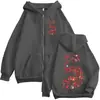 Sudadera con Cremallera Estilo Europeo y Americano Transfronteriza Temporada Cinco Eddie Manson para Hombres y Mujeres, Sudadera con Cremallera de Moda