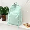 Nova mochila elegante e minimalista, adequada para homens e mulheres, estudantes, com grande capacidade, design leve, múltiplos compartimentos e ideal para uso casual e viagens