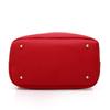 Bolso de Hombro con Costuras Bolso de Mujer PU Bolso Balde Bolso de Moda Europea y Americana para Mujer Cuero de Super Fibra Mano Hombro Bandolera