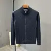 Suéter de Tricô Cable de Luxo Leve Jaqueta Cardigan Masculina Estilo Old Money Suéter de Outono Inverno de Alta Qualidade Comércio Exterior Atacado Transfronteiriço