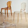 Silla Corona de Reina Acrílica Lujo Ligero Casual Apilable Hotel Plástico Silla de Comedor Café Silla Transparente Red Social