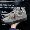 Otoño Nuevo Lona Transpirable Estilo Universitario Tenis de Caña Baja con Cordones Juventud Diario Casual Deportes con Cordones Zapatos de Hombre