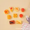 Brinquedos Fofos de Comida Simulada Resina de Pão Pequenos Acessórios Atacado Ornamentos de Loja de Panificação Clipe de Cabelo DIY Fivela de Sapato Acessórios Atacado