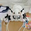 Bolsa de Conejo Lolita Japonesa, de Alto Valor y Exquisita, Bolsita de Conejo Linda para Chica JK, Bolso Cruzado, Bolso de Mano Suave de Perlas para Chica
