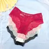 Ropa interior de encaje para mujer Comercio exterior Ropa interior de cobertura media de glúteos Tangas sexys y cómodas de encaje para mujer