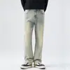 Fengshe Roupa Masculina / Nova Coleção Primavera 2026 Marca Americana de Moda High Street Jeans Masculino Reto Solto Calça Longa