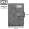 Desmontar cuaderno de hojas sueltas cuaderno a5 logotipo impreso personalizado bloc de notas para estudiantes libro de registro de reuniones de negocios traje de caja de regalo