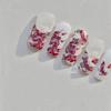 Pegatinas para uñas Tomoni finas y resistentes, sin pérdidas, de estilo japonés retro, de porcelana azul y blanca, al por mayor, MS535