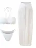 Traje de baño de tres piezas estilo nuevo 2026 para mujer, que disimula la barriga y estiliza, adecuado para vacaciones en la playa y baños en aguas termales [Disponible para Dropshipping]