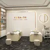Papel de parede tridimensional salão de beleza estúdio de transmissão ao vivo de roupas recepção de salão de unhas parede de fundo papel de parede simples de luxo leve quarto