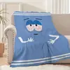 Manta de franela con mando de juego, impresa digitalmente, exclusivamente para ventas transfronterizas, disponible para dropshipping, se puede colorear, manta de garabatos para niños, venta al por mayor