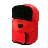 Capacete Lei Feng de Inverno para Homens e Mulheres, à Prova de Vento, Proteção para Orelhas e Rosto, Óculos de Inverno, Chapéu Espesso à Prova de Frio, Chapéu Quente de Algodão