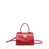 Bolsa Feminina Versátil Tendência Nova com Laço, Bolsa Quadrada Pequena Fashion, Bolsa Transversal Estilo Luxo Leve Casual Único