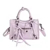 Dropshipping Transfronterizo de Bolsos Nuevos para Mujer, Bolsos para Motocicleta, Bolsos de Mano y Cruzados Casuales de Moda Retro con Remaches Simples y Elegantes