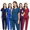 Conjunto de zíper para roupas de lavar à mão mais vendido da Amazon para médicos, enfermeiros, salões de beleza, hospitais de animais, macacões anti-rugas, feito sob medida