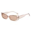 Nuevos Lentes de Sol Cuadrados Transfronterizos Estilo Europeo y Americano Modernos Lentes Color Caramelo Gafas de Sol Casuales Simples para Mujer
