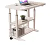 Escritorio de computadora, móvil, altura ajustable, mesita de noche, escritorio simple para estudiante, escritorio para el hogar en el dormitorio, mesa de estudio para usar en la cama, escritorio de oficina