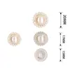 Botones Metálicos Bordados a Mano con Perlas y Diamantes en Stock para Camisas, Abrigos y Chaquetas Estilo Chanel con Acabado de Alta Gama