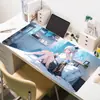 Alfombrilla de Mesa para E-Sports de Anime Grande de Gama Alta Dibujos Animados Estudiante Oficina Alfombrilla Gruesa para Ratón Antideslizante y Resistente a Manchas Alfombrilla para Teclado